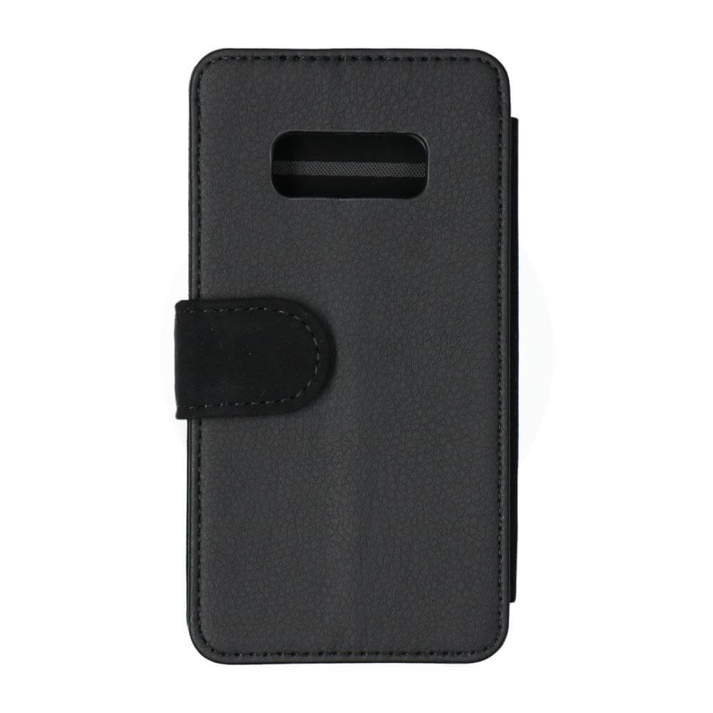 Samsung Galaxy S10e - Sublimation Flip Case, Black Back View