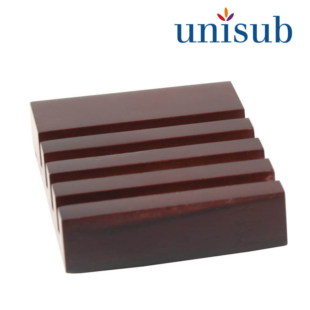 Unisub Slotted Mahogany Coaster Holder