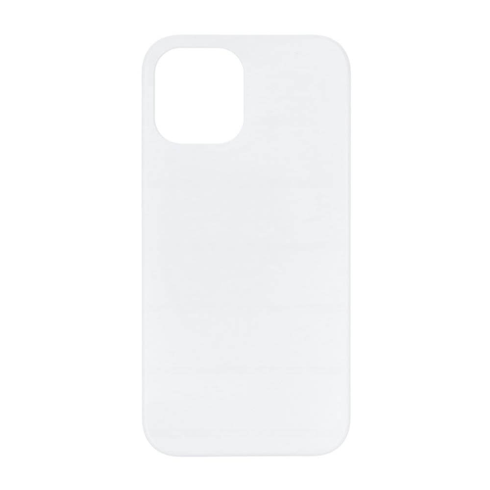 3D Apple iPhone 12 Pro Max Sublimation Case - Matte White Backside View