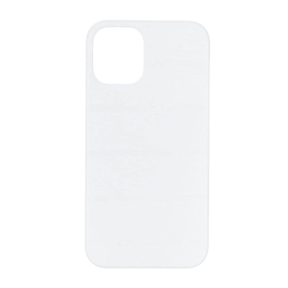 3D Apple iPhone 12 mini Sublimation Phone Case - Matte White Backside View