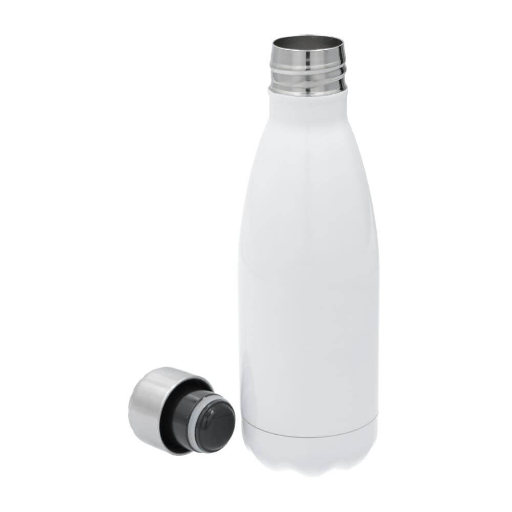 Stainless Steel Sublimation Thermos Bottle 350 ml / 12oz - White Open