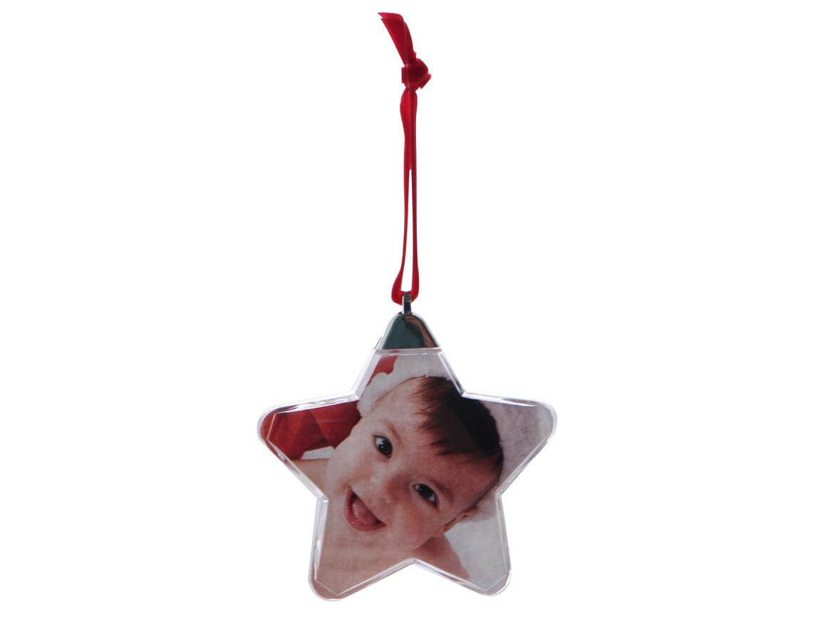 Photo Ornament - Star Shape 84 x 72 mm