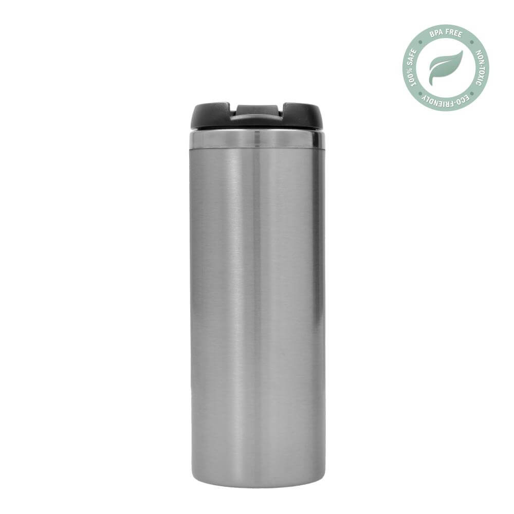 Stainless Steel Sublimation Thermos Travel Mug 375 ml / 12,5oz - Silver