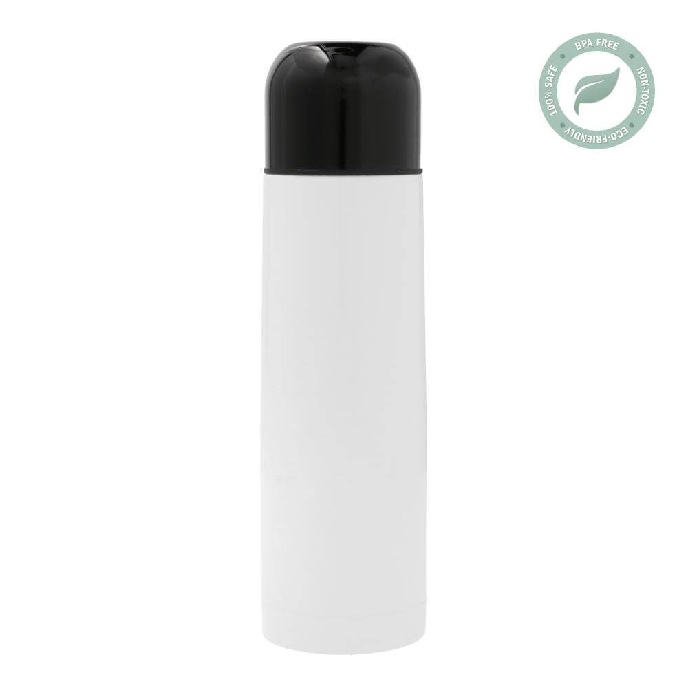 Off-White Thermos Water Bottle Silver