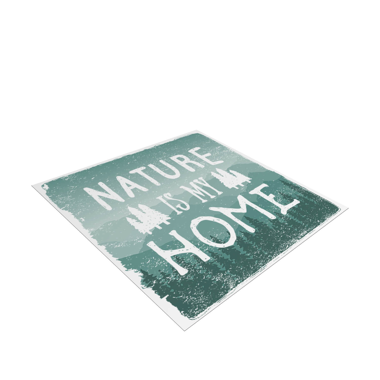 Sublimation Floor Mat Roll 2500 x 100 x 2.5 cm - White Nature Is My Home