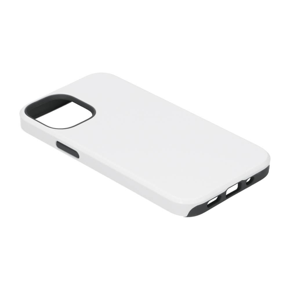 3D Apple iPhone 12 / 12 Pro Sublimation Tough Case - Gloss White