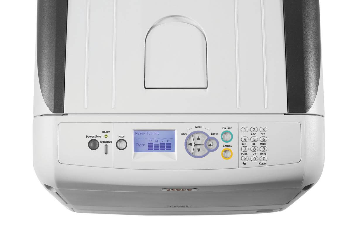 OKI Pro8432WT - A3 Printer Above View