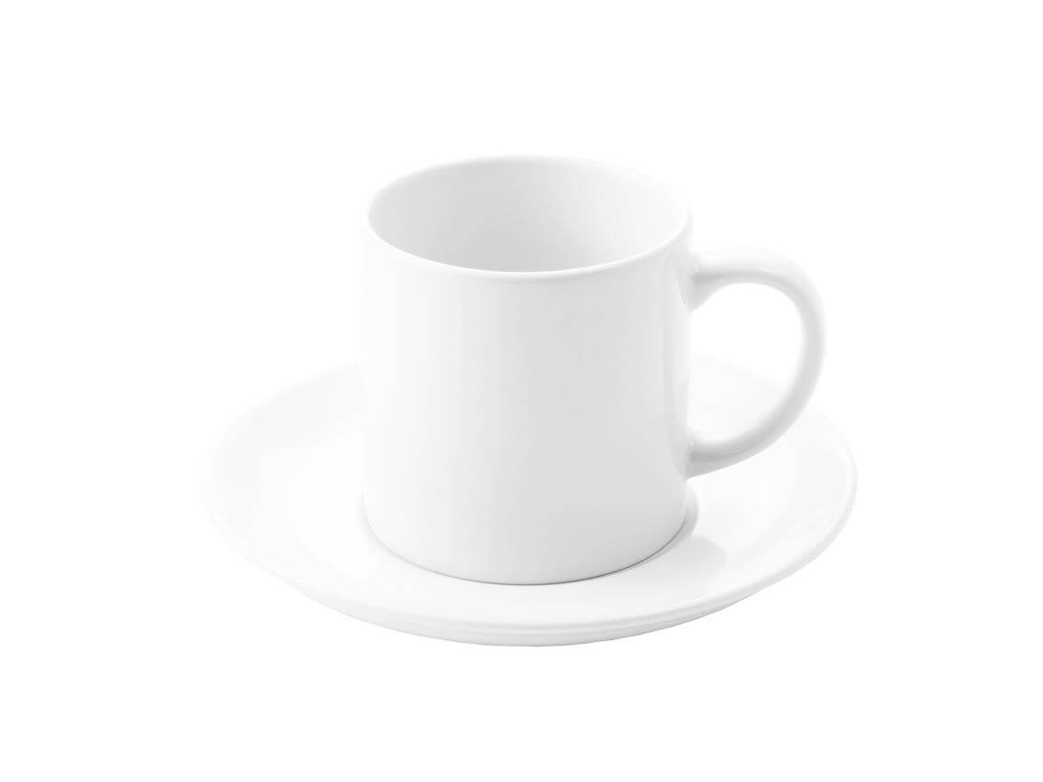 Sublimation Cup 6oz with Saucer - White