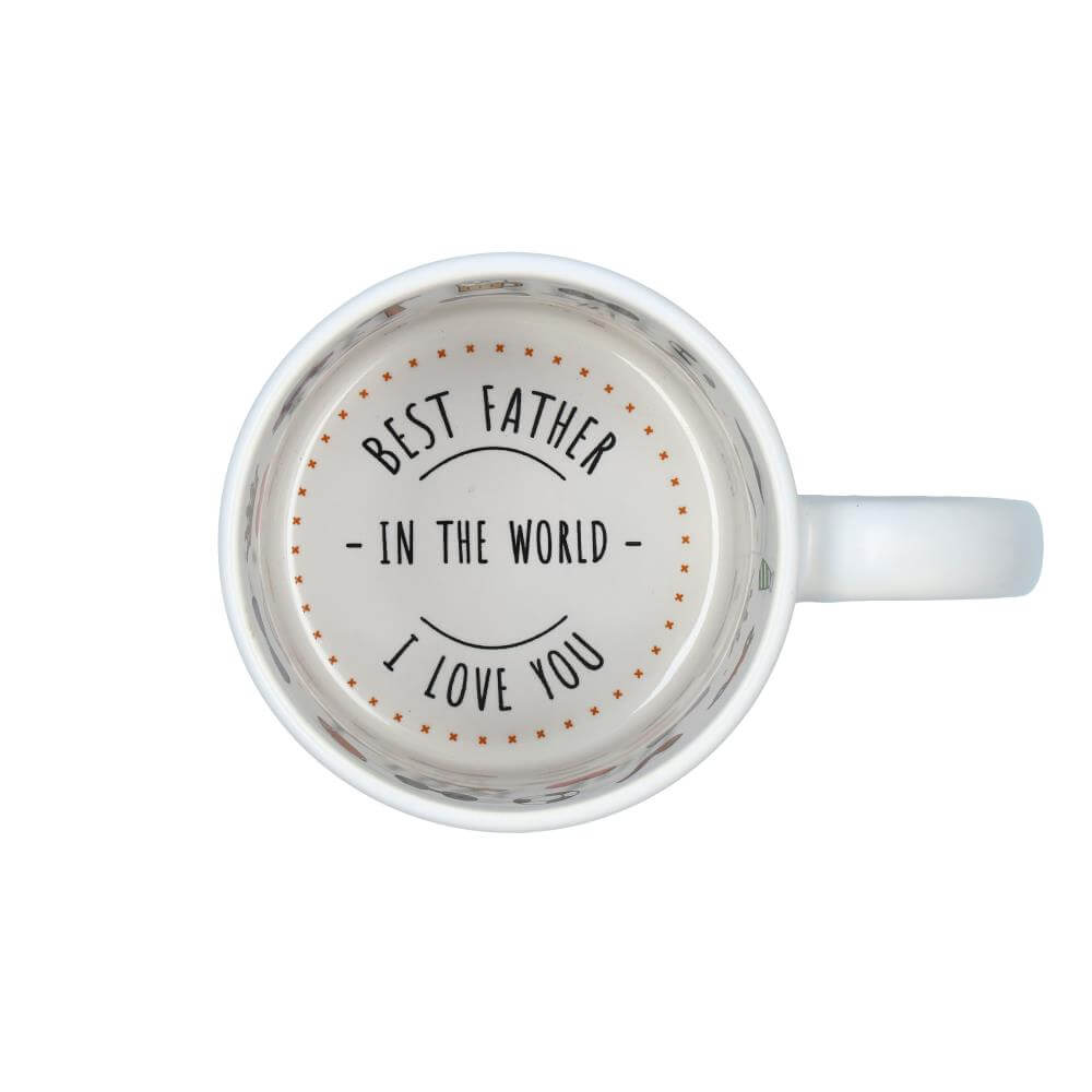 Sublimation Mug 11oz - I love Dad Upside View