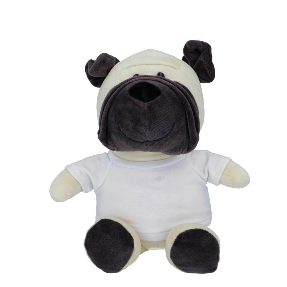 Plush Dog with Sublimation T-Shirt - 23 cm