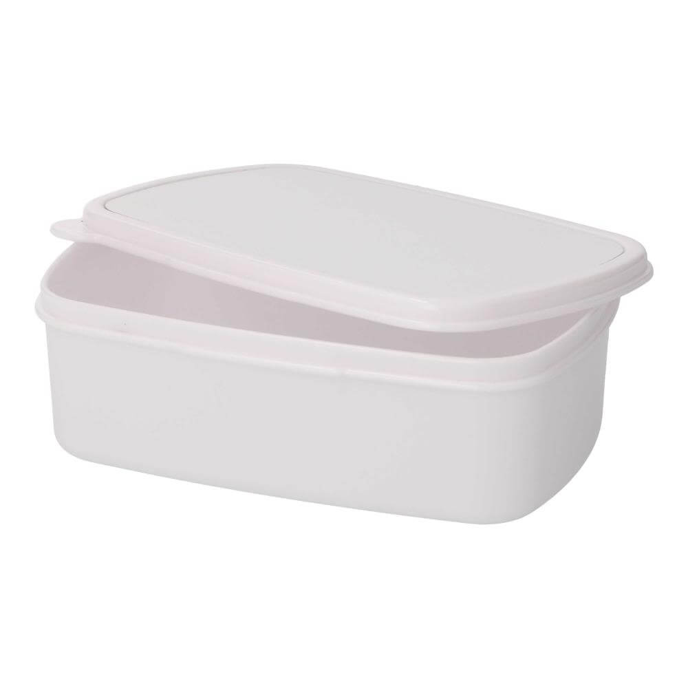 Sublimation Lunch Box - White Plastic Open