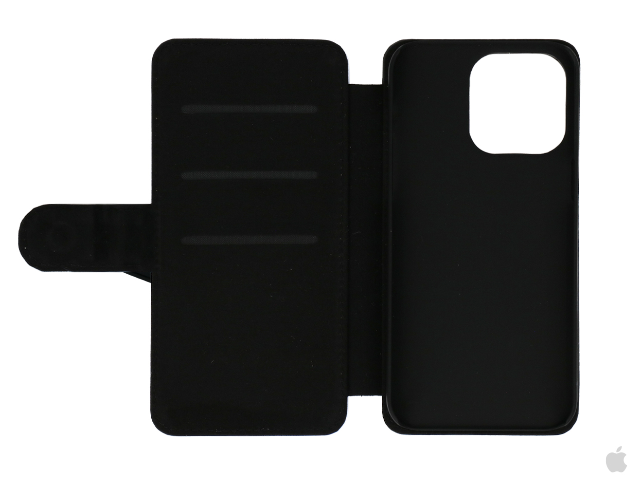 Apple iPhone 15 Pro Sublimation Flip Case - Black Inside View