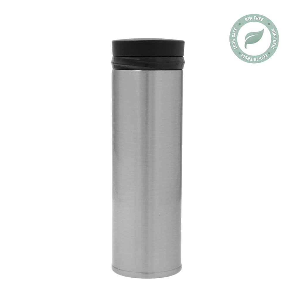 Stainless Steel Sublimation Thermos Drink Bottle 500ml / 17oz - Silver