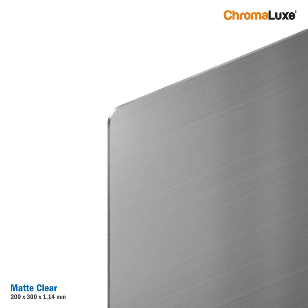 ChromaLuxe Sublimation Photo Panel - Matte Clear Aluminium