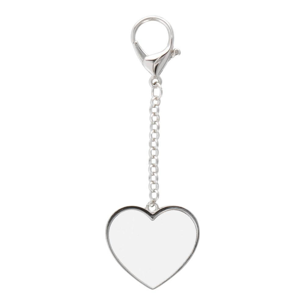 Heart shape Sublimation Keychain - 46 x 43 mm