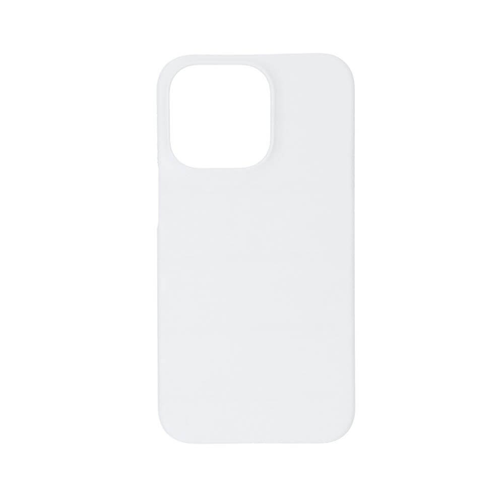 3D Apple iPhone 13 Pro Sublimation Case - Matte White Backside View