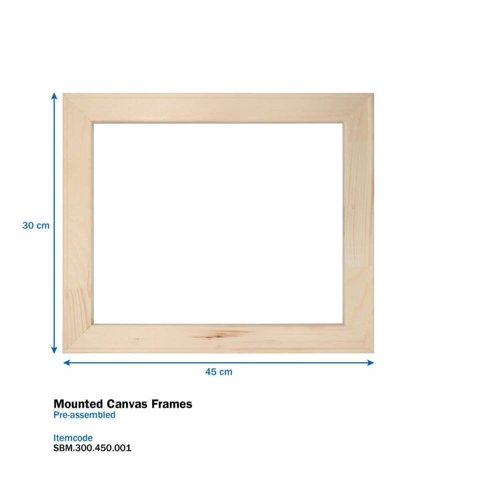 Mounted Canvas Frames 30 x 45 cm
