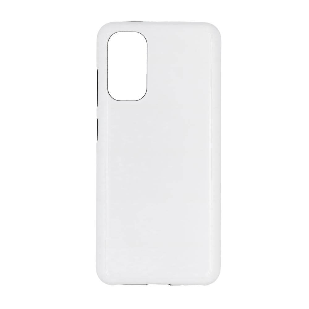 3D Samsung Galaxy S20 Sublimation Tough Case - Gloss White Backside View