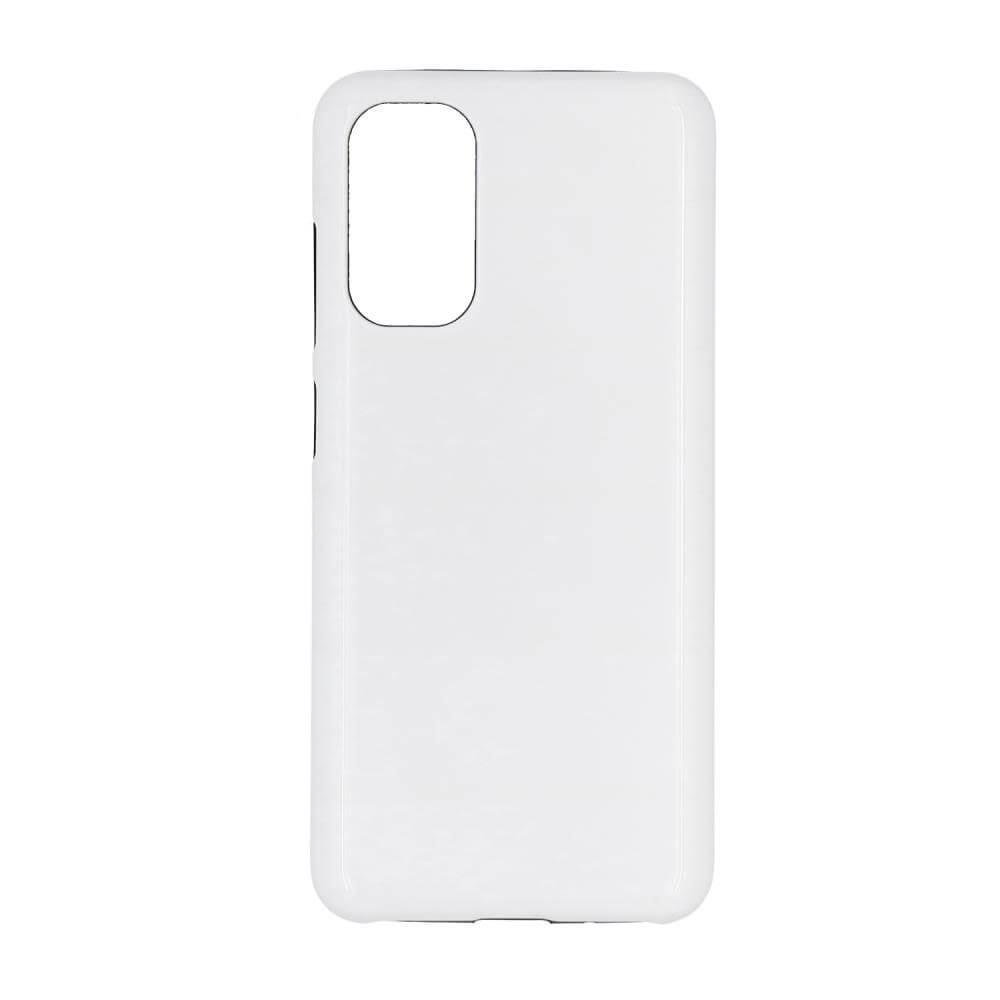 3D Samsung Galaxy S20 Sublimation Tough Case - Gloss White Backside View