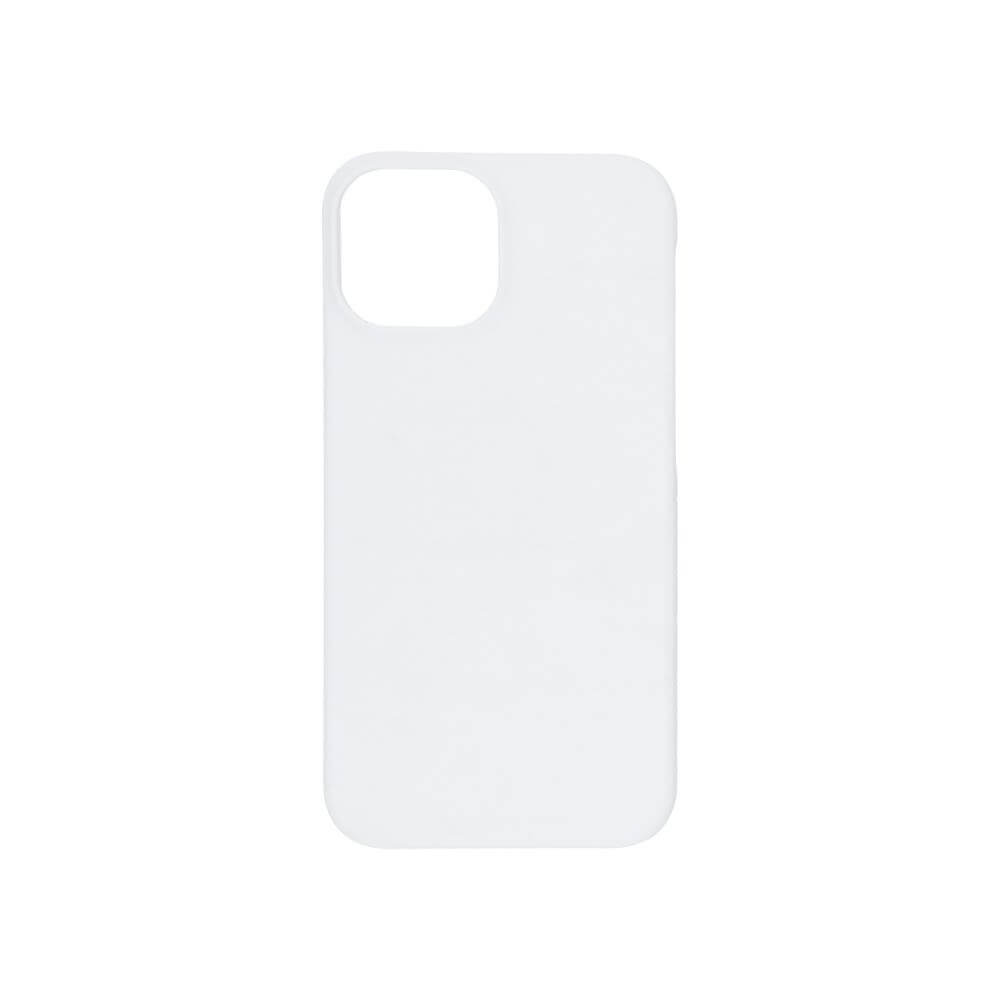 3D Apple iPhone 13 mini Sublimation Case - Matte White Backside View