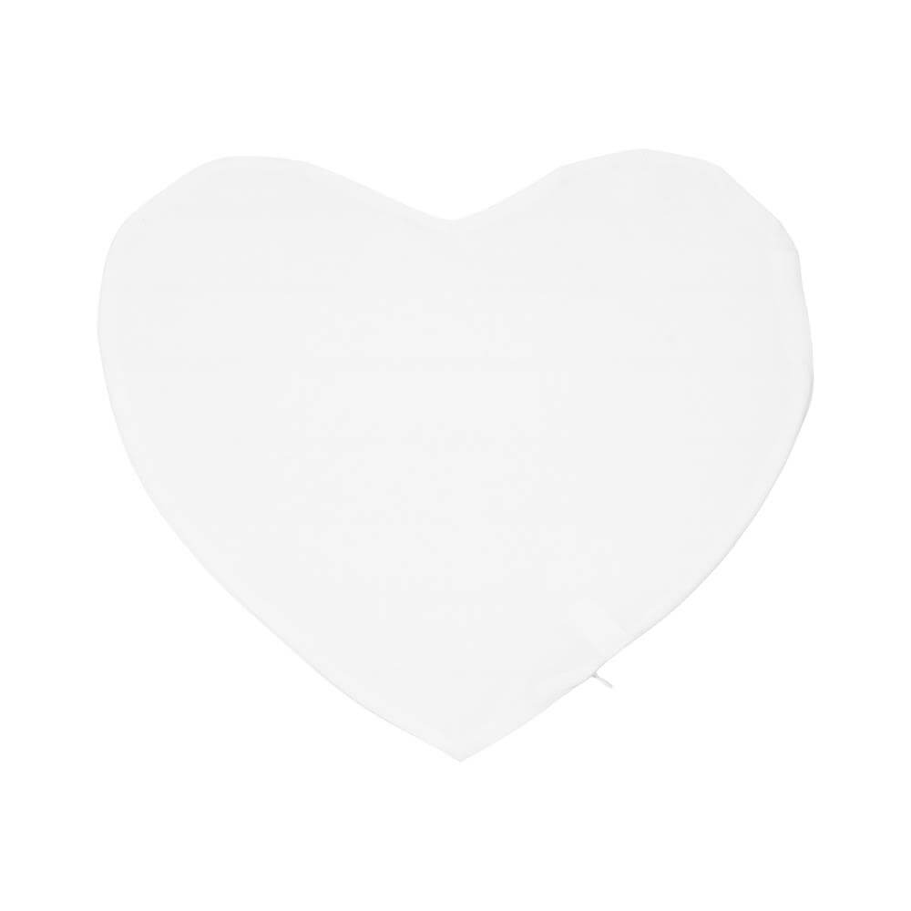 Sublimation Pillow Cover Velvet Feel Heart Shape - 44 x 38 cm