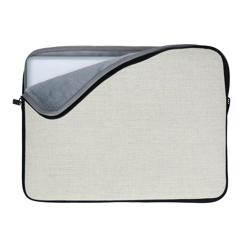 Polylinen Sublimation Laptop Sleeve with Lining - 15" Inside View