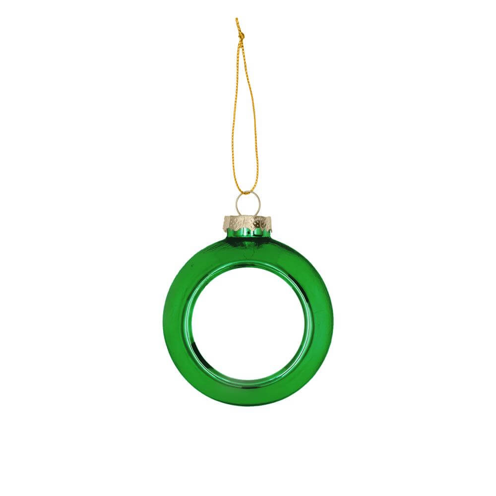 Sublimation Christmas Ball - Green Plastic Ø80 mm