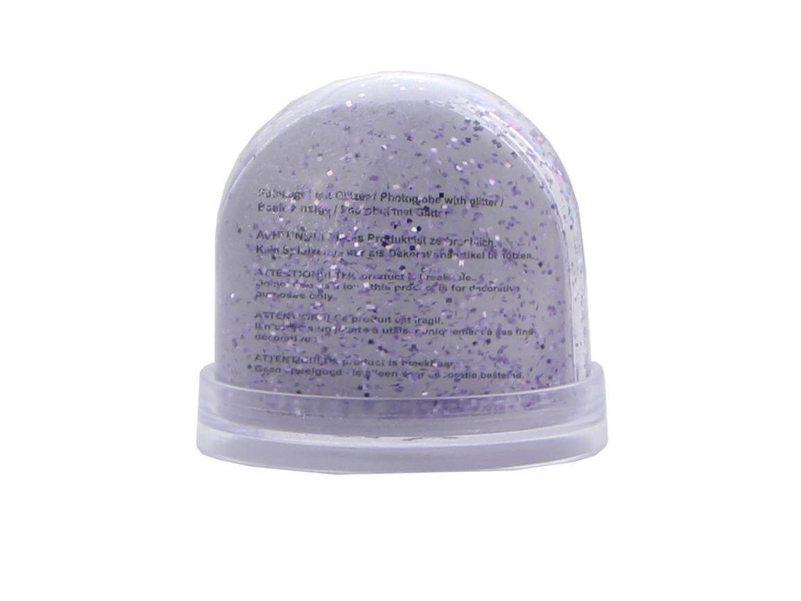 Photo Snow Globe 89 x 75 mm - Lavender Glitters