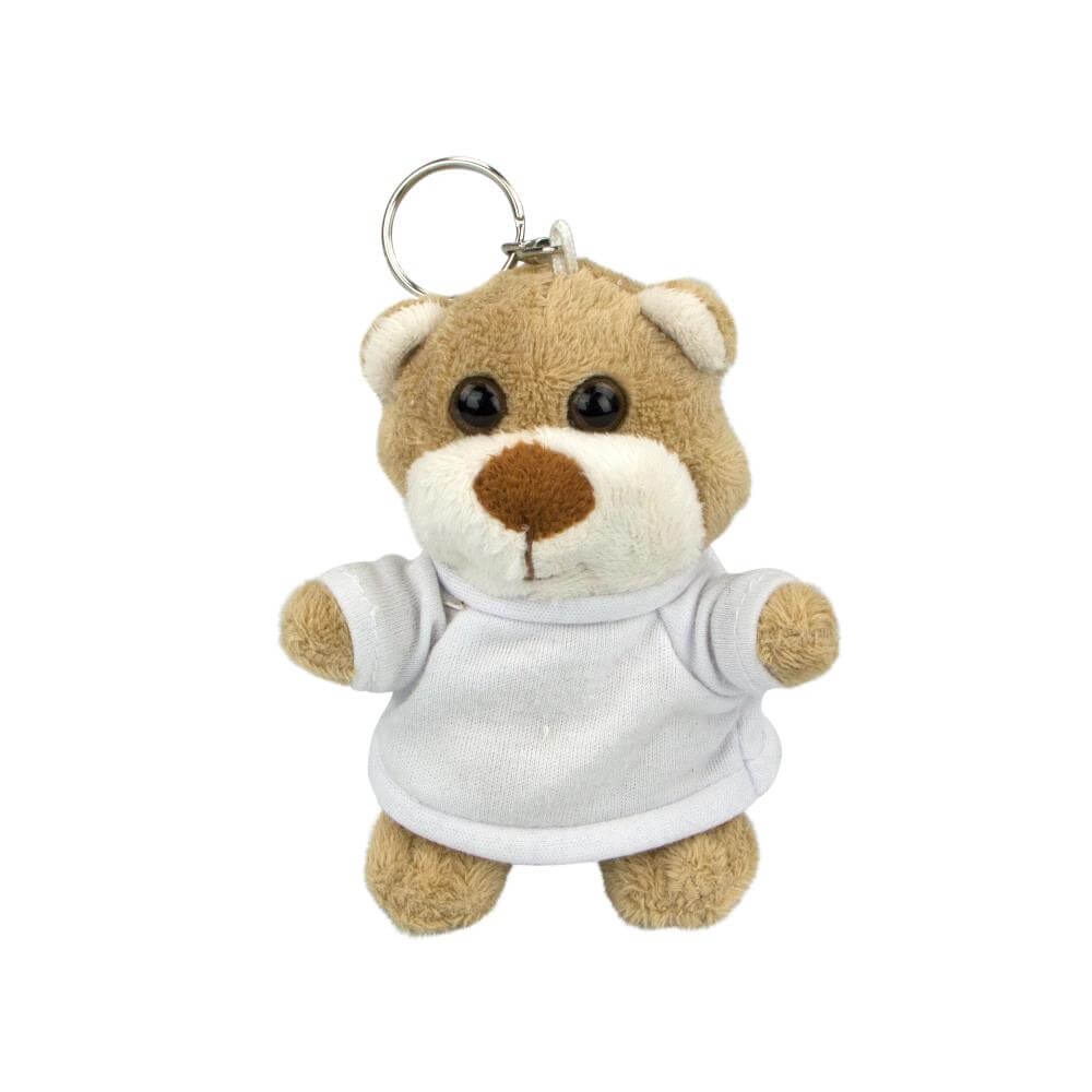 Sublimation Keychain Plush Bear with T-Shirt - 10 cm