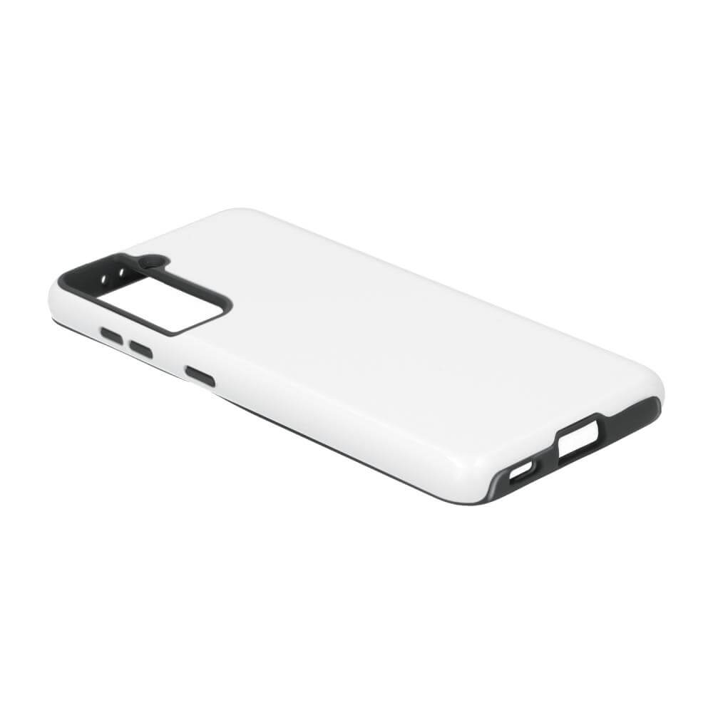 3D Samsung Galaxy S21 Sublimation Tough Case - Gloss White