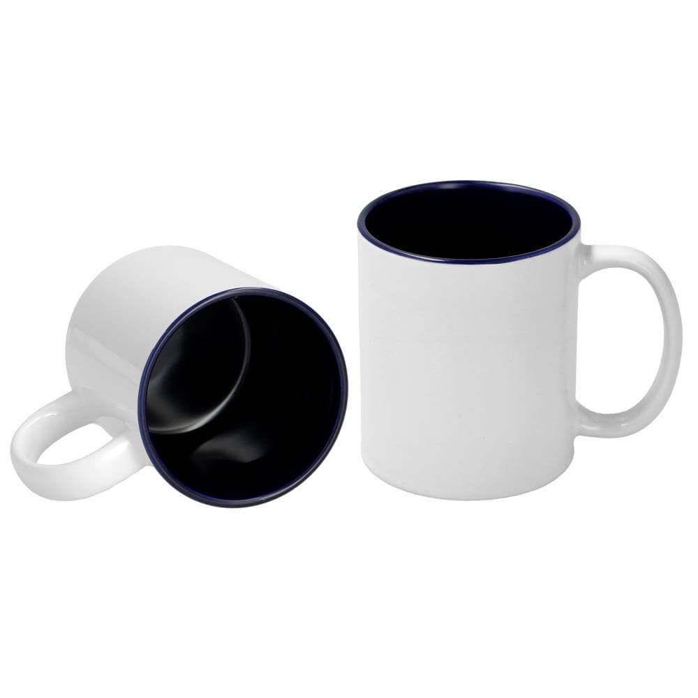 Sublimation Mug 11oz - inside Dark Blue & handle White