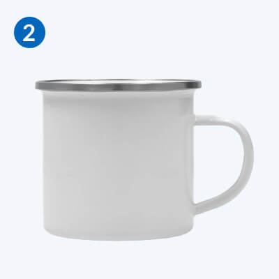 Sublimation Product Trending 2 Enamel Sublimation Mug 12oz White