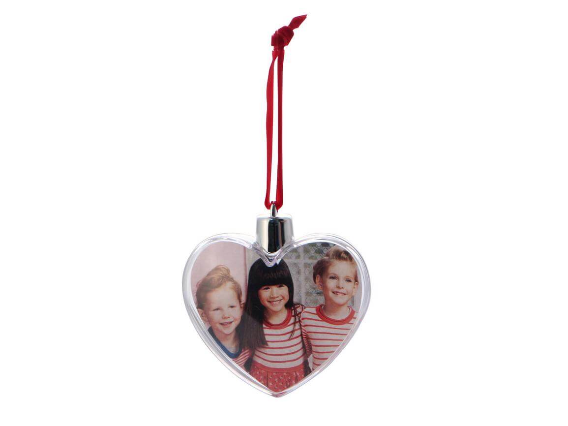 Photo Ornament - Heart Shape 84 x 72 mm