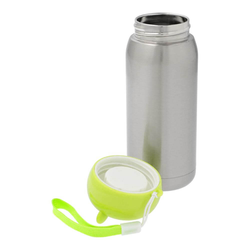 Stainless Steel Sublimation Thermos Bottle 320 ml / 11oz - Silver Open