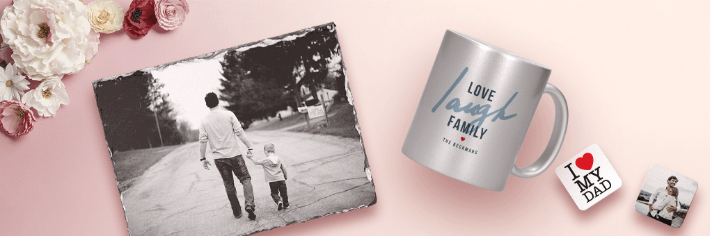 Surprise your dad on Father’s Day with personally printed gifts!
