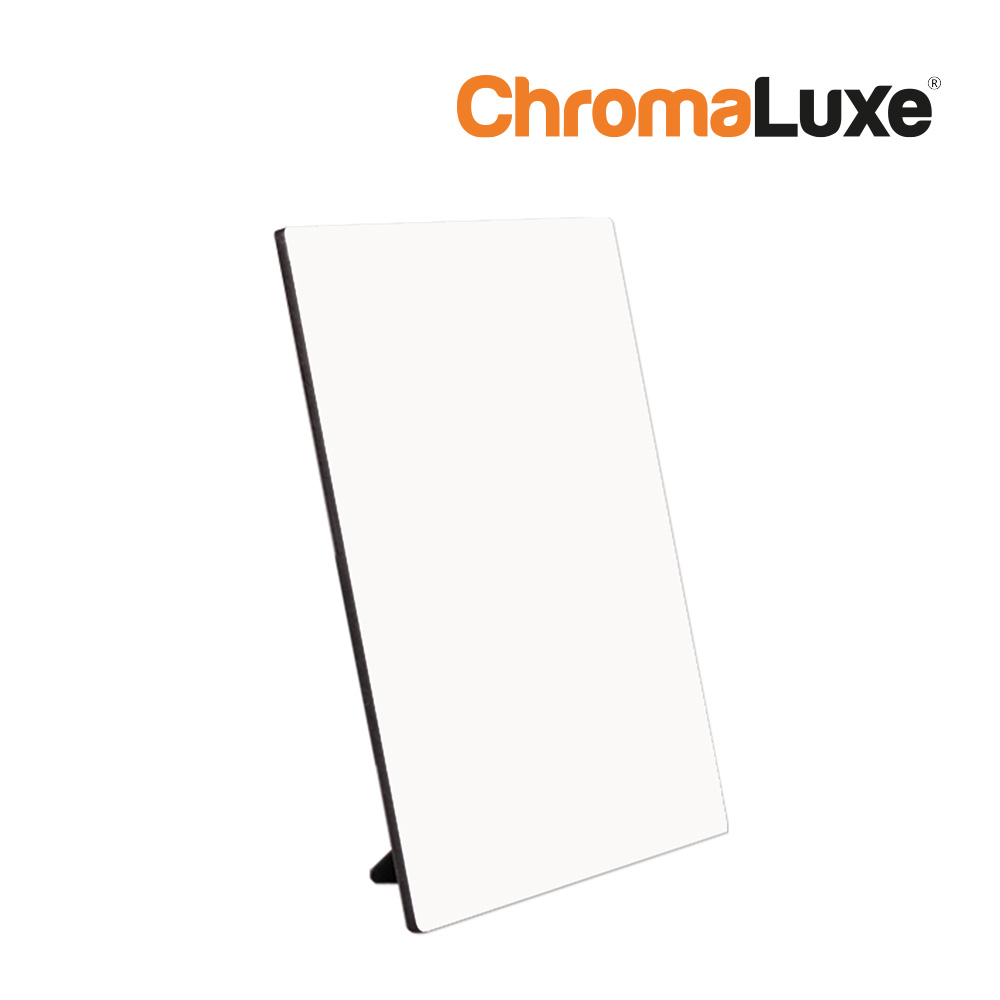 Panneau photo ChromaLuxe, dessus plat, avec support - 127 x 178 x 6,35 mm