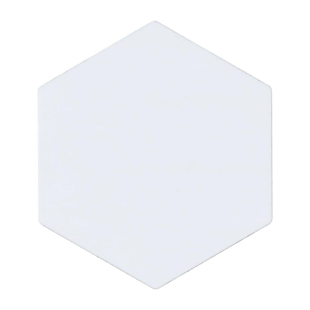 Unisub Sublimation Coaster with Cork Back - Hexagon 100.8 x 87.9 x 3.18 mm Front Side
