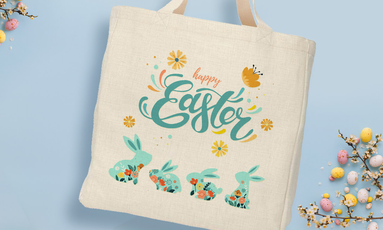 Eco-Friendly Easter: Personalized Sublimation Shopping Bags