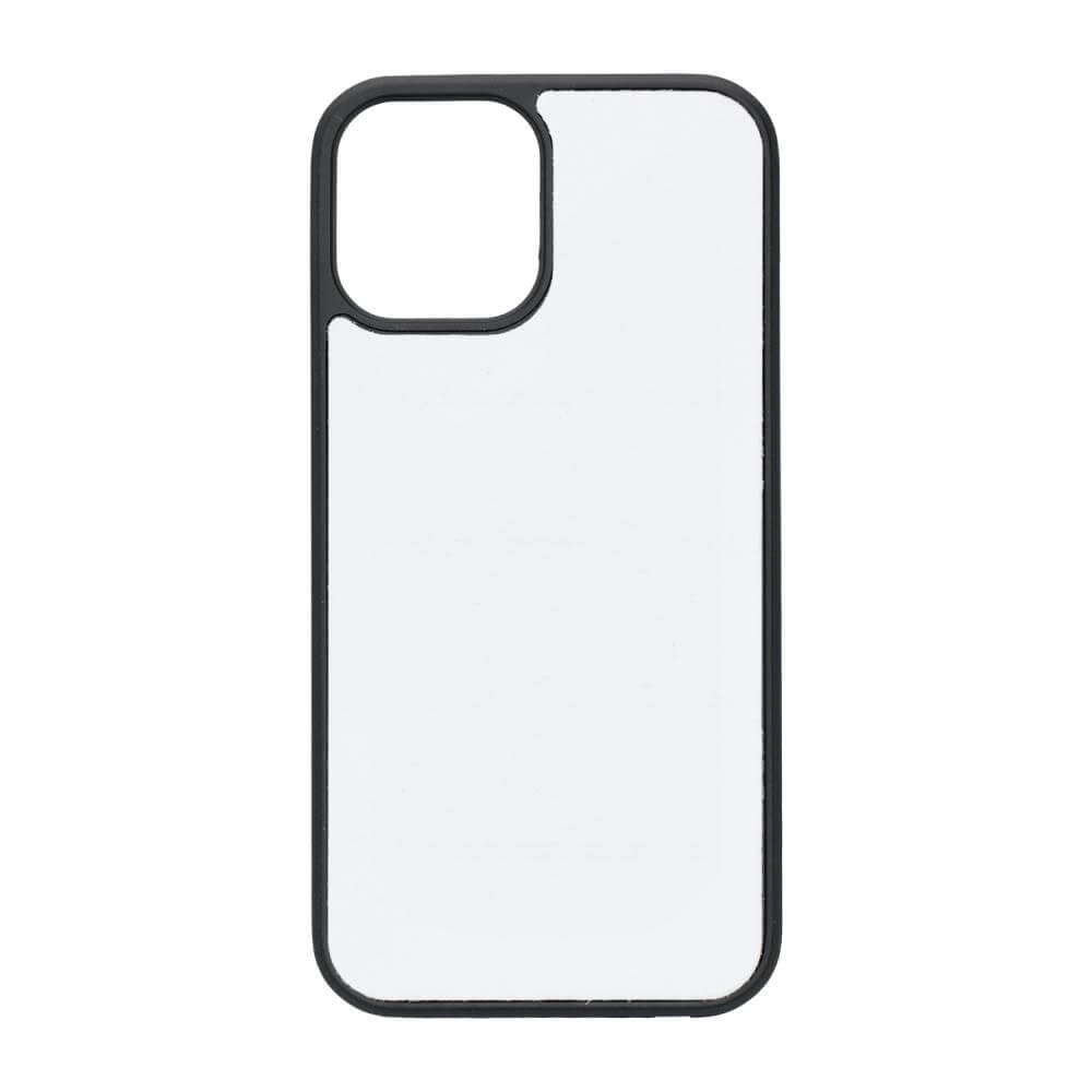 Apple iPhone 12 / 12 Pro Sublimation Phone Case - Rubber Black Back Cover
