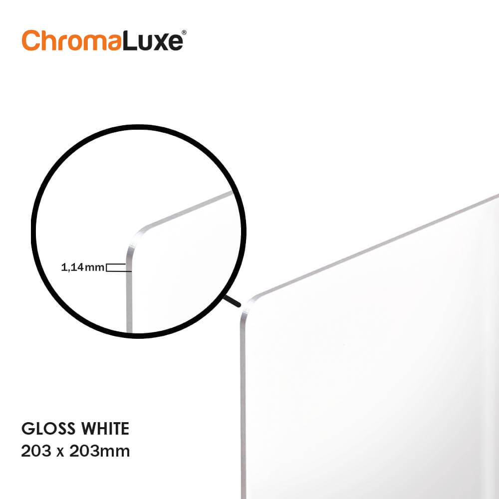 ChromaLuxe Sublimation Photo Panel - Gloss White