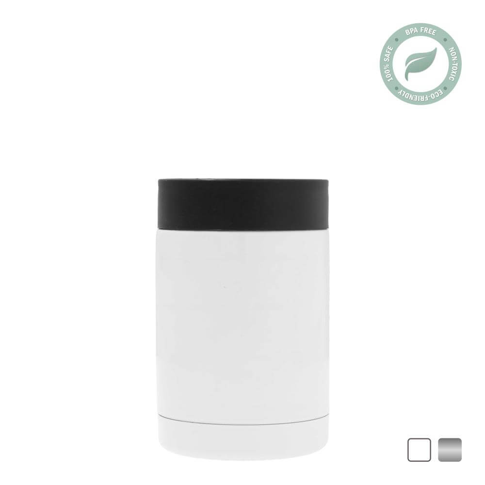 Stainless Steel Sublimation Can Cooler 355 ml / 12 oz - White