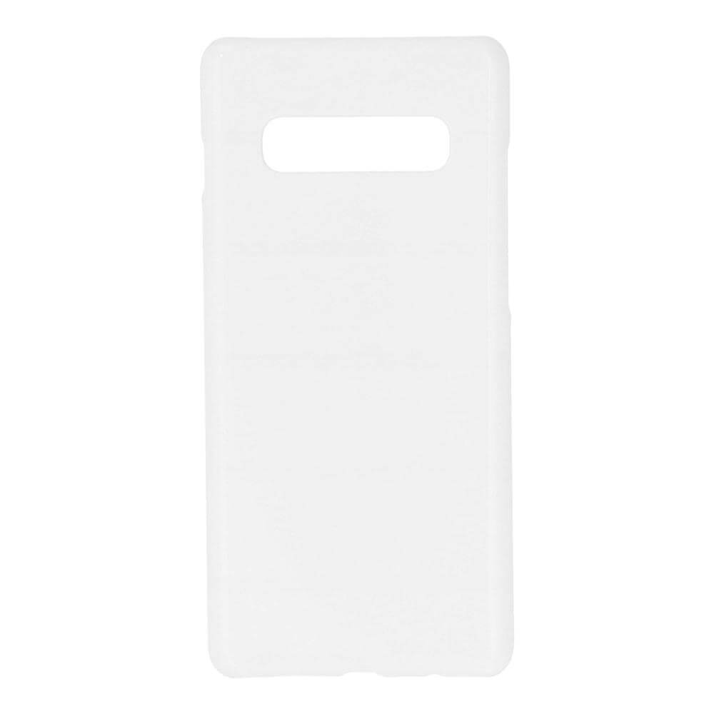 3D Samsung Galaxy S10 Plus Sublimation Phone Case - Gloss White Backside VIew