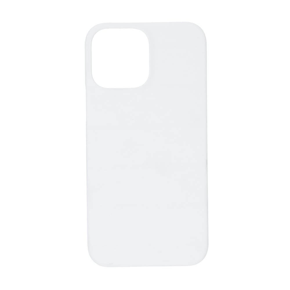 3D Apple iPhone 13 Pro Max Sublimation Case - Matte White Backside View