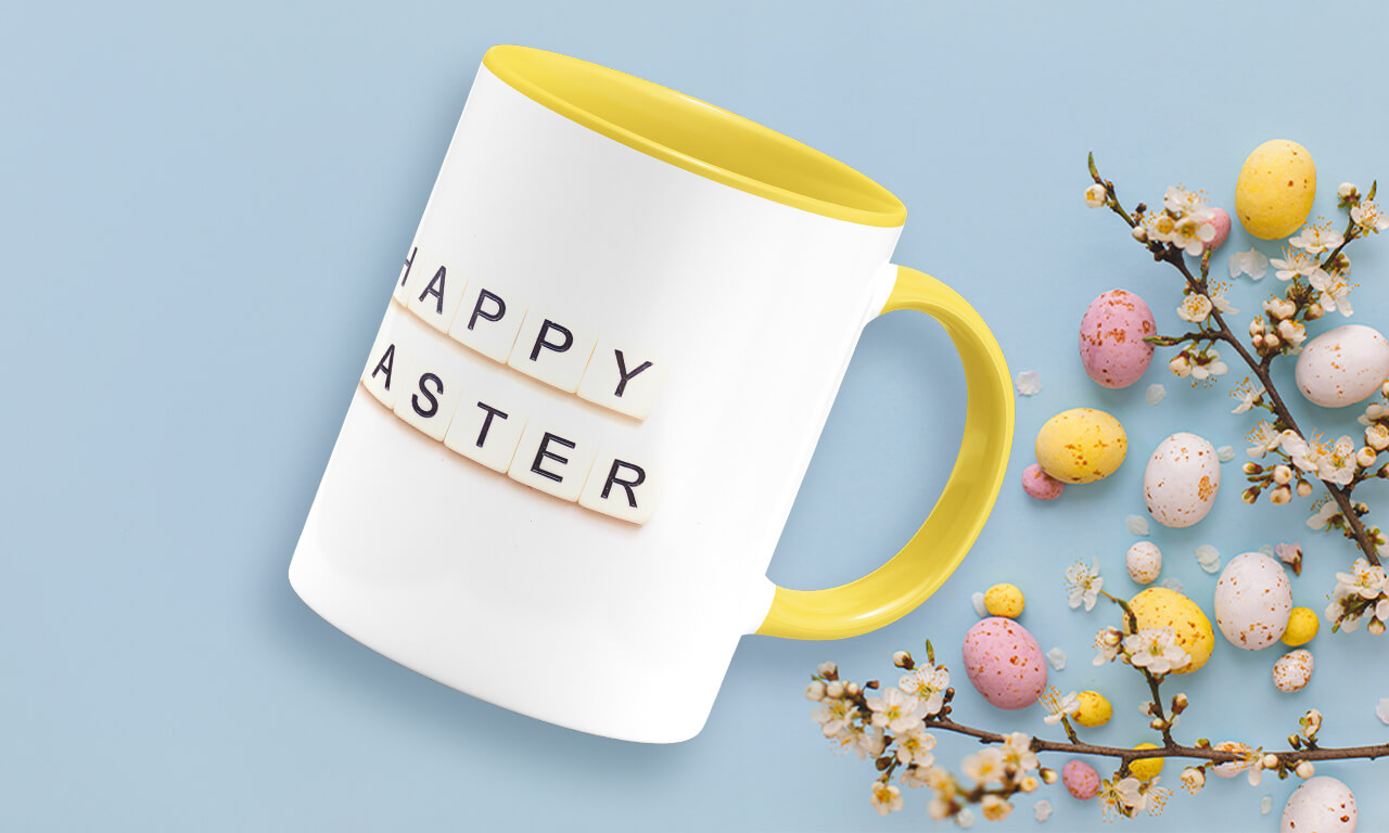 Brighten Your Easter: Customizable Yellow Mugs for the Season