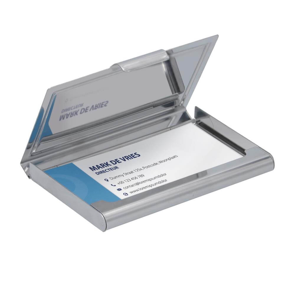 Sublimation Business Card Holder 94 x 60 mm - Silver Businesscard