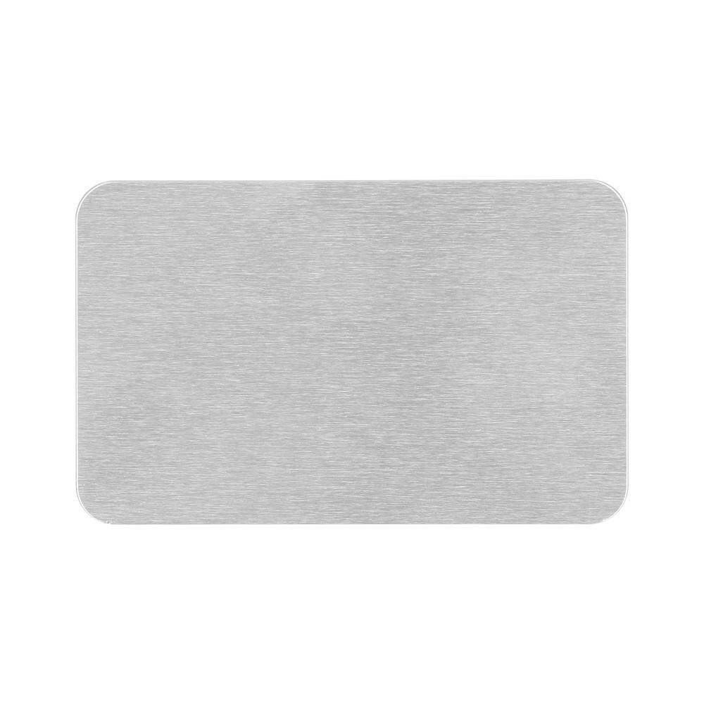 Aluminium Sublimation Business card Silver Grained