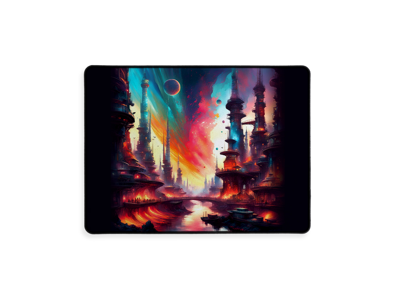 Sublimation Gaming Mouse Pad 400 x 300 x 3 mm - White World Printed