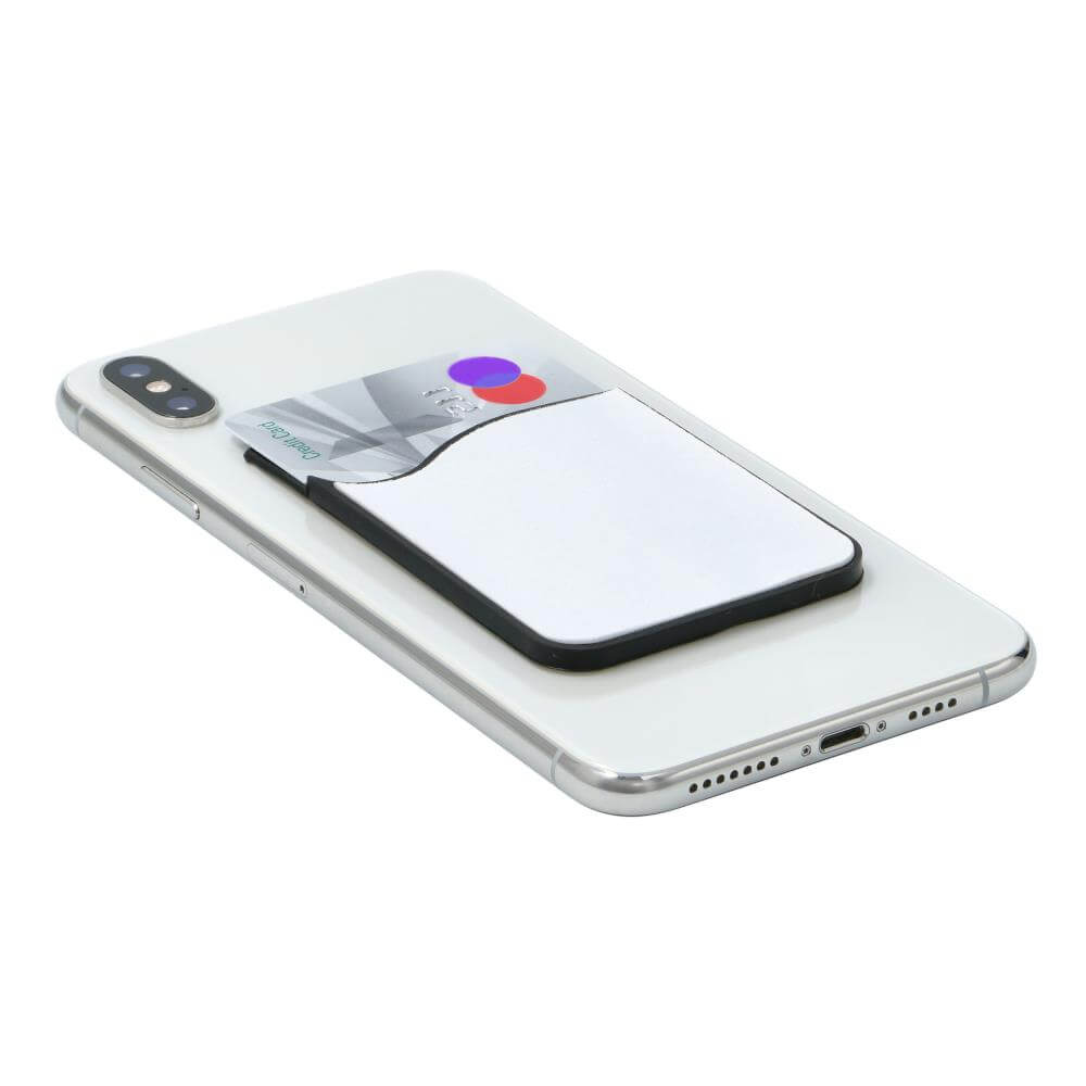 Sublimation Card Holder - Silicon Pn The Back Of The Phone Side View