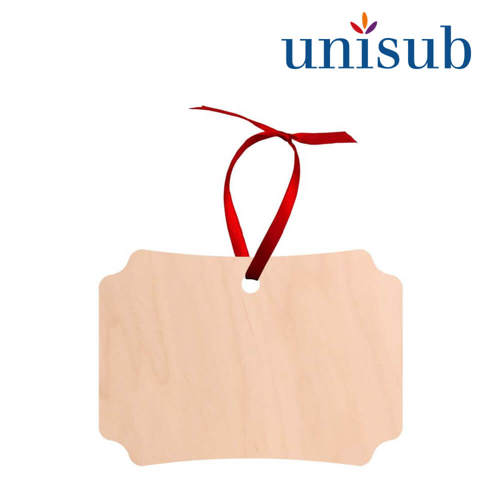 Unisub Natural Wood Sublimation Ornament - Berlin