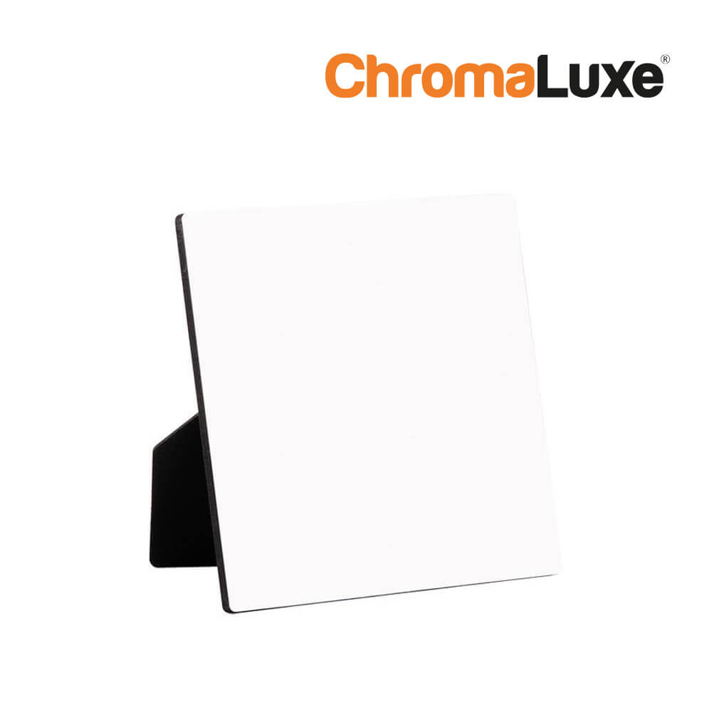 ChromaLuxe Square Sublimation Photo Panel with Easel - 152 x 152 x 6,35 mm